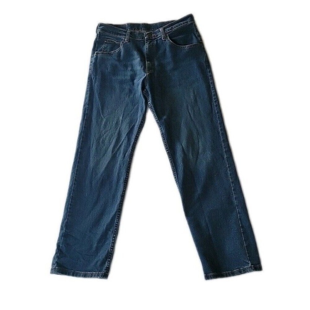 Wrangler Men 32X30 Relaxed Fit Straight Leg Denim Five Star Premium Jeans